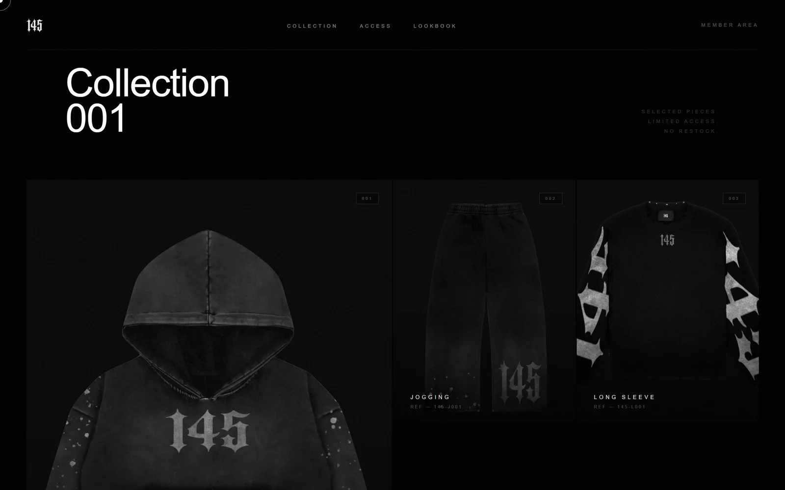 Collection 001 : pièces numérotées et référencées