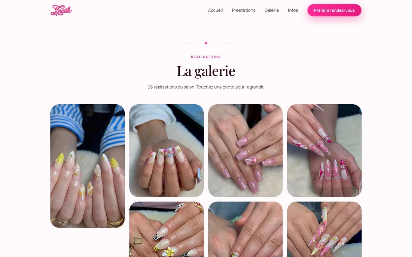 Galerie des réalisations de X Nails